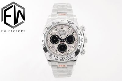 EW Factory ROLEX Daytona 40*12.4MM Cerachrom Ice Blue 904L Steel Grey Watch